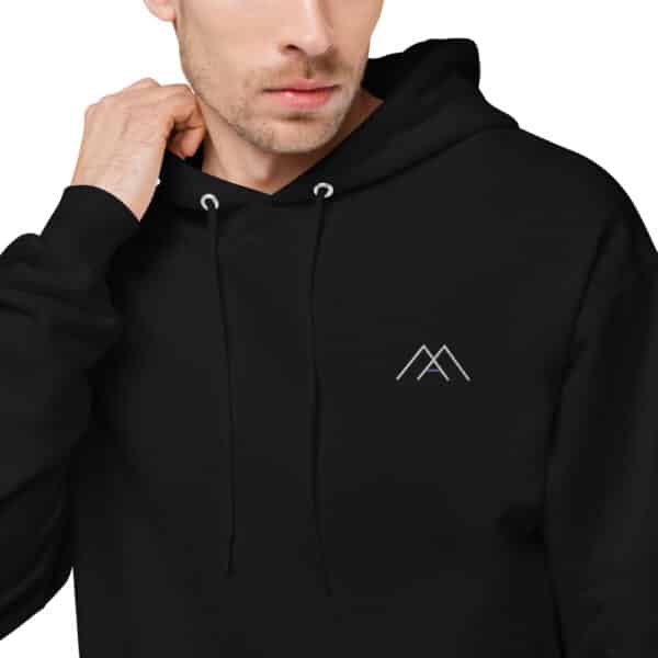 unisex fleece hoodie black zoomed in 3 61b688a13cd0c