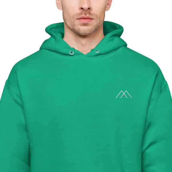 unisex fleece hoodie kelly green zoomed in 61b688a13dbee