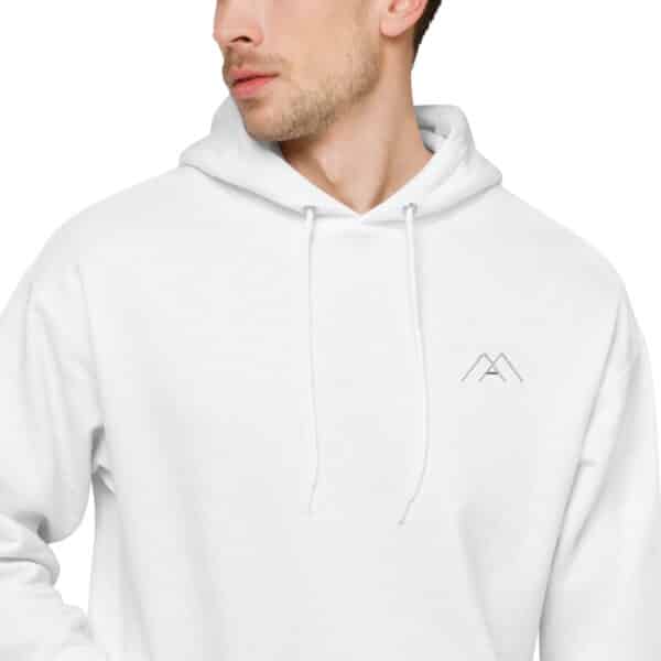 unisex fleece hoodie white zoomed in 2 61b688a146e1f